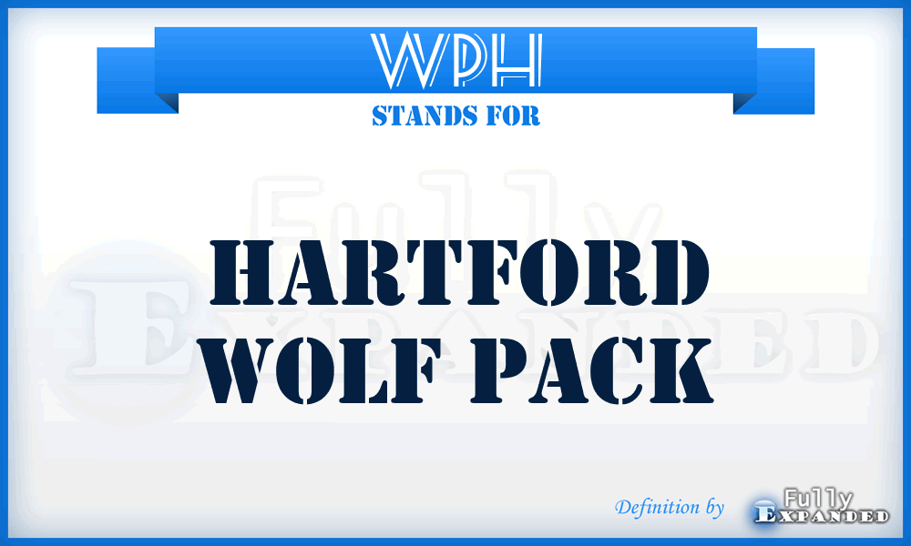 WPH - Hartford Wolf Pack