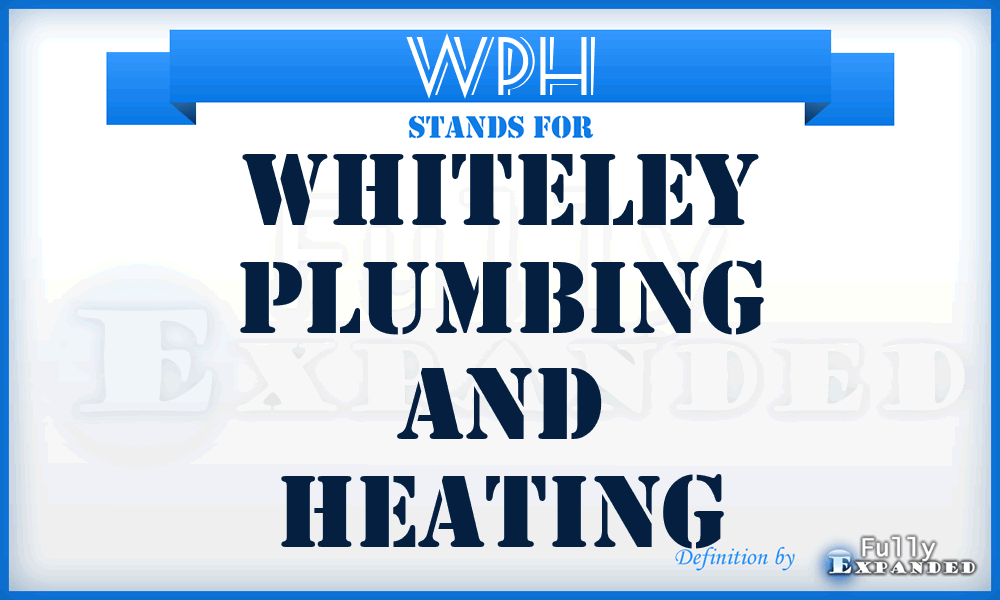 WPH - Whiteley Plumbing and Heating