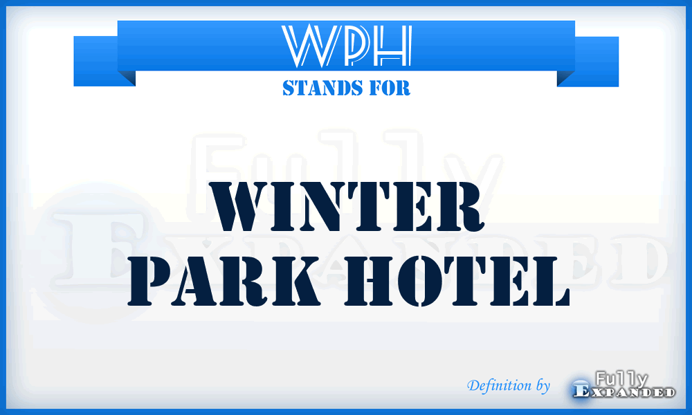 WPH - Winter Park Hotel