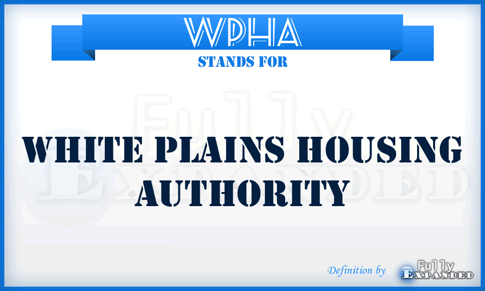 WPHA - White Plains Housing Authority