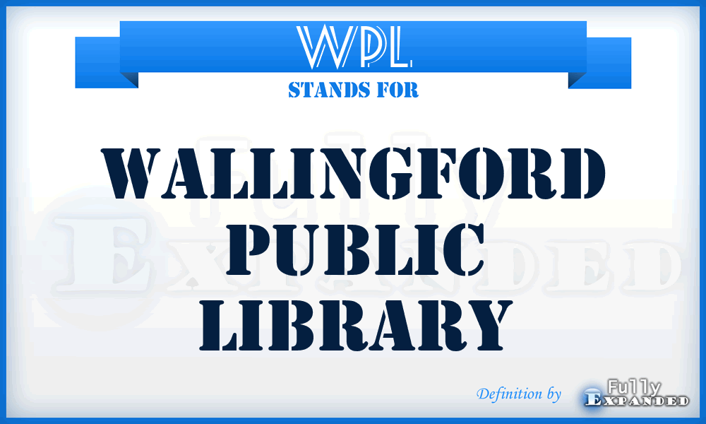 WPL - Wallingford Public Library