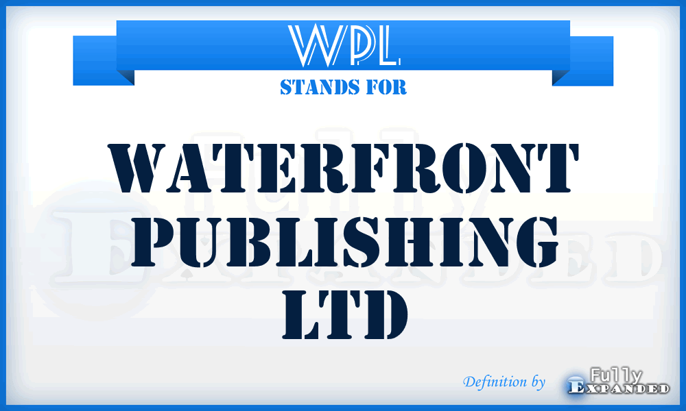 WPL - Waterfront Publishing Ltd