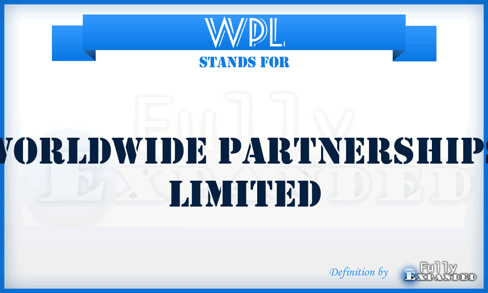 WPL - Worldwide Partnerships Limited