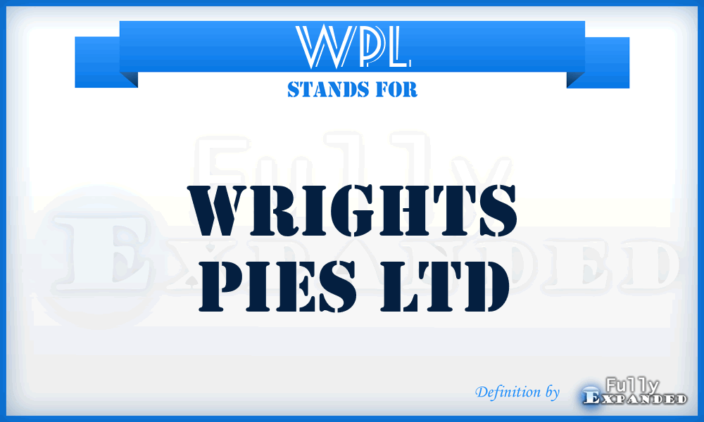 WPL - Wrights Pies Ltd