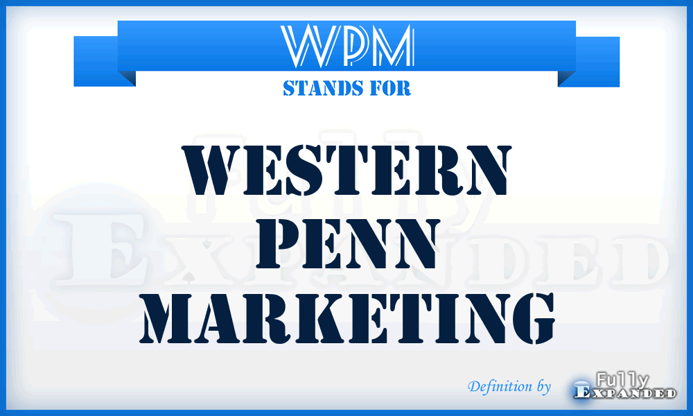 WPM - Western Penn Marketing