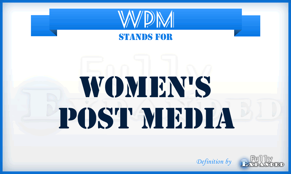 WPM - Women's Post Media