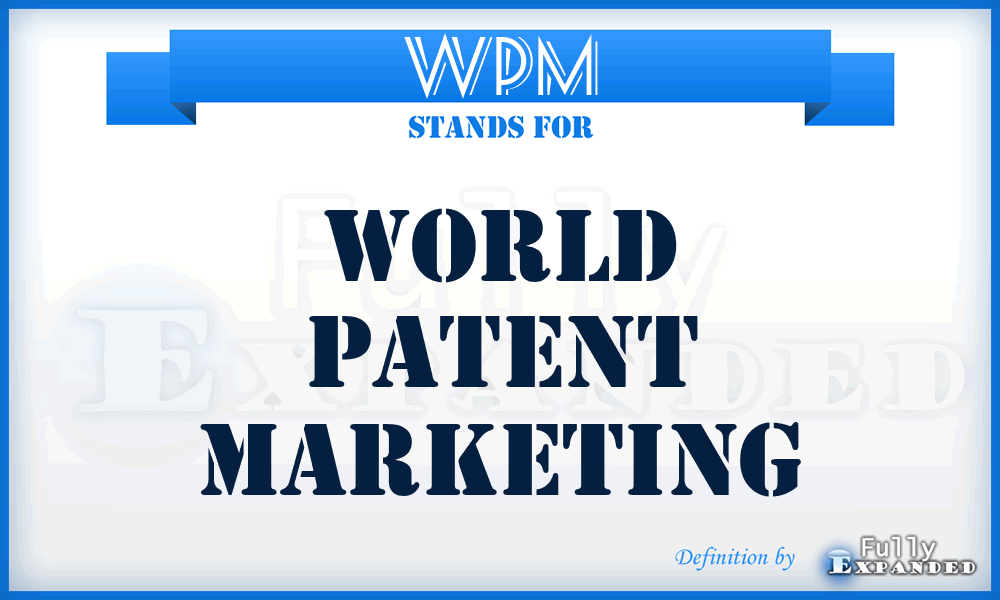 WPM - World Patent Marketing