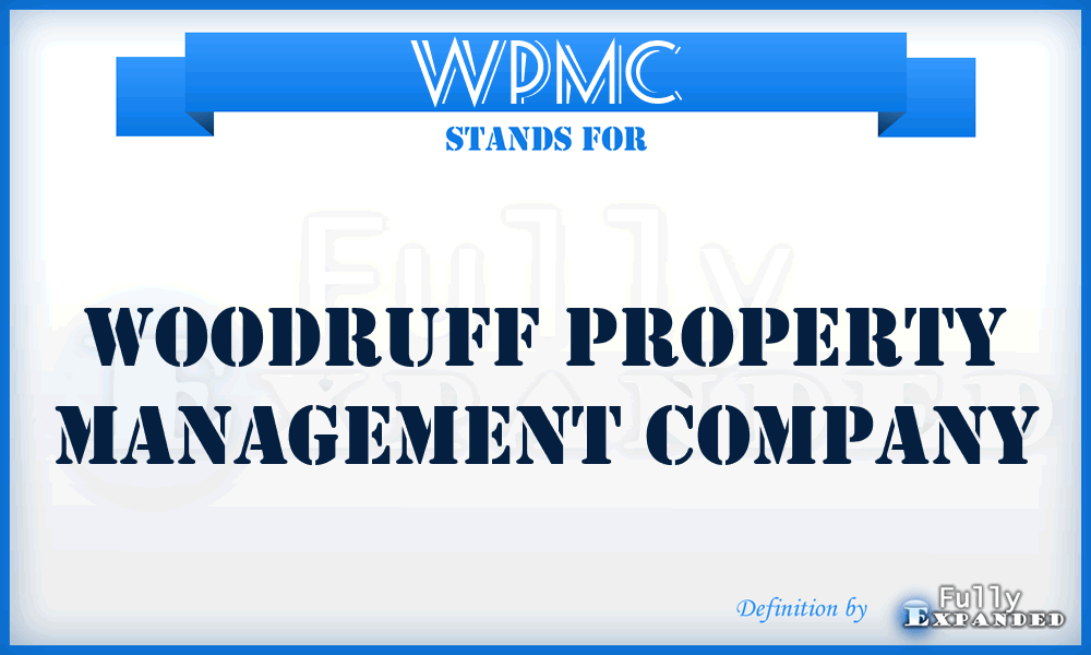 WPMC - Woodruff Property Management Company