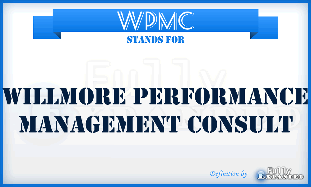WPMC - Willmore Performance Management Consult