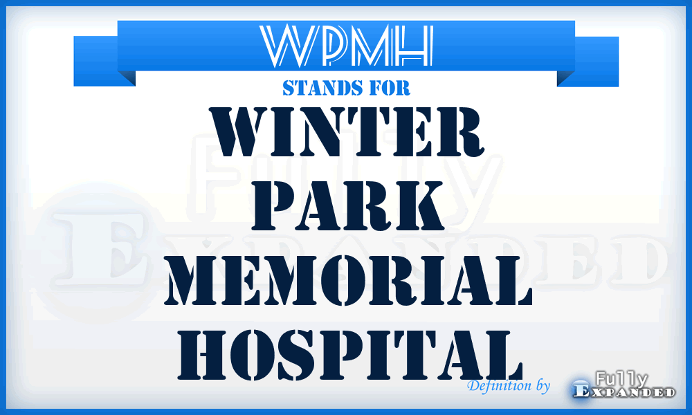 WPMH - Winter Park Memorial Hospital