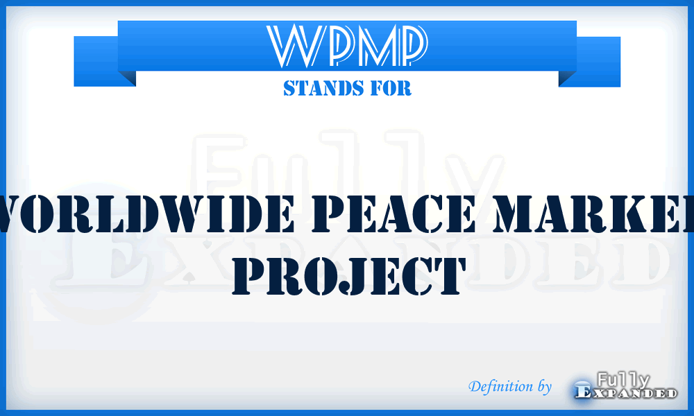 WPMP - Worldwide Peace Marker Project