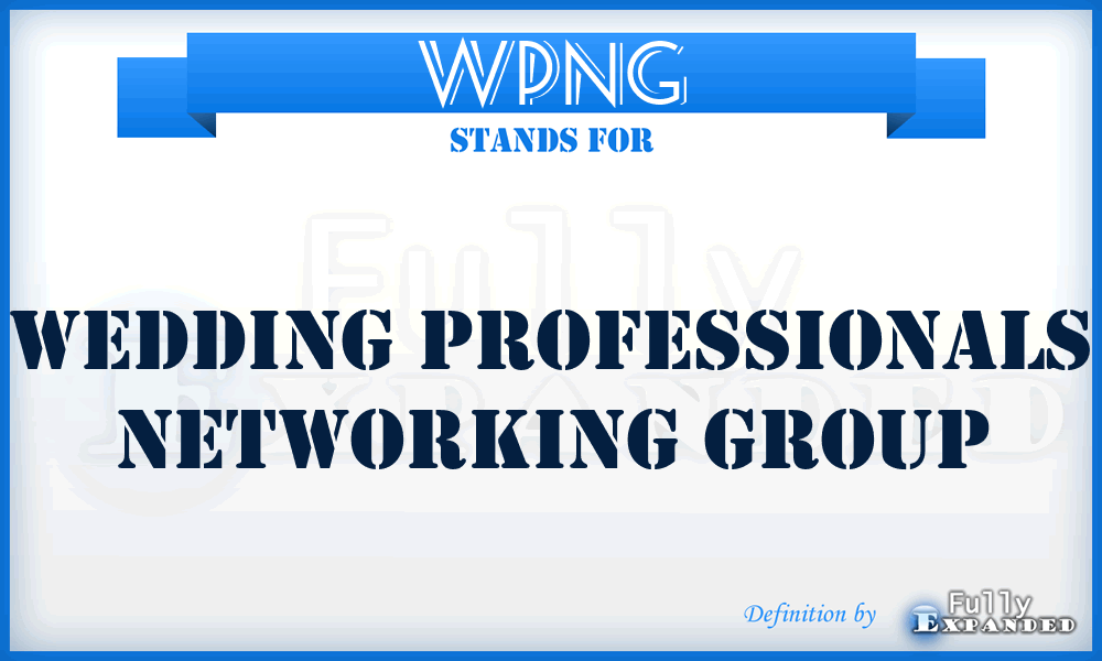 WPNG - Wedding Professionals Networking Group