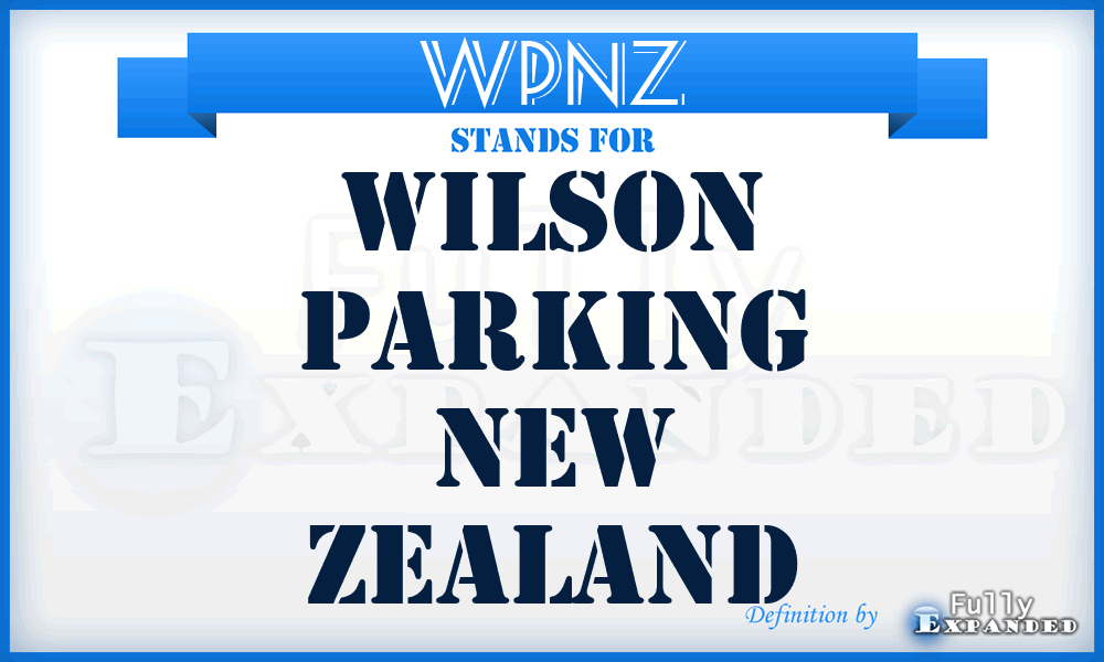 WPNZ - Wilson Parking New Zealand