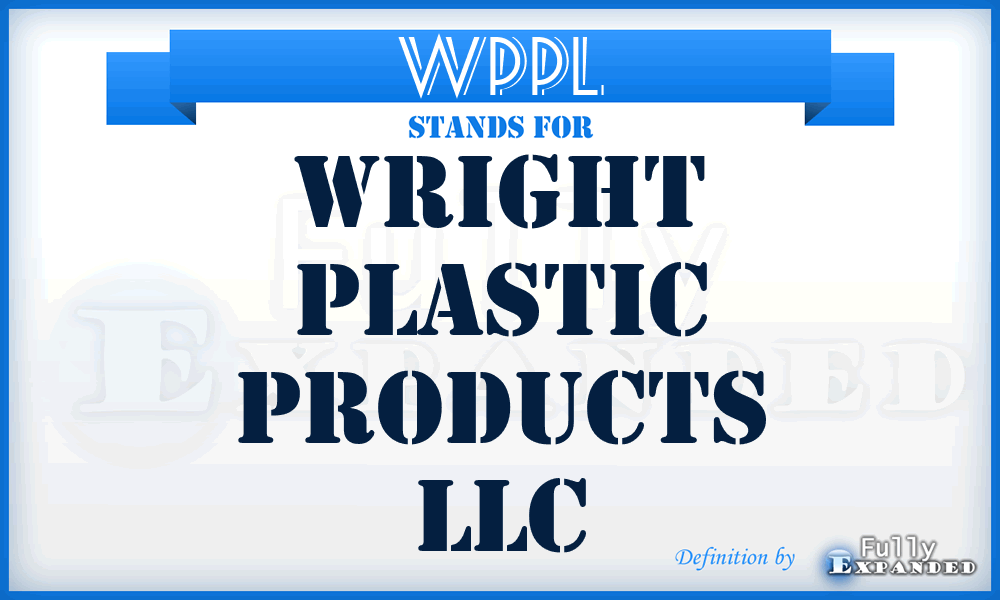 WPPL - Wright Plastic Products LLC