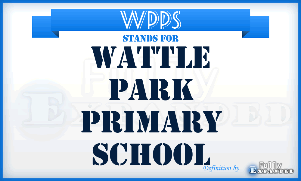 WPPS - Wattle Park Primary School