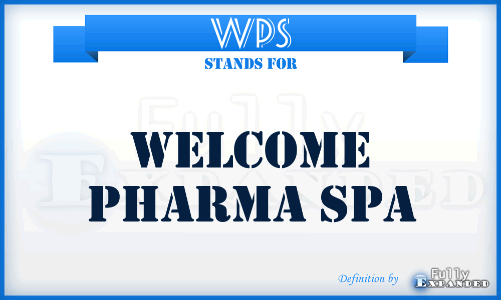 WPS - Welcome Pharma Spa