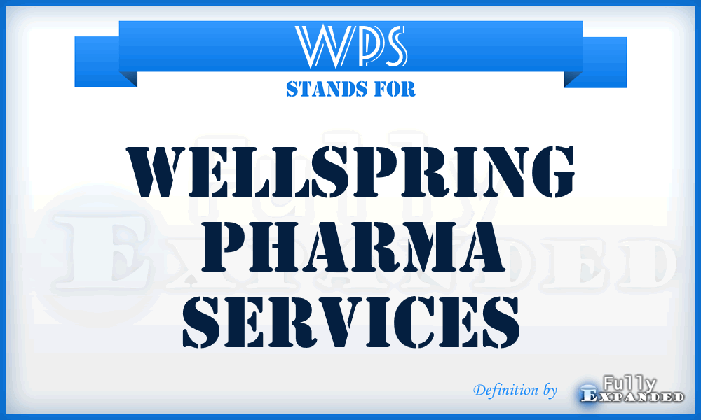 WPS - Wellspring Pharma Services