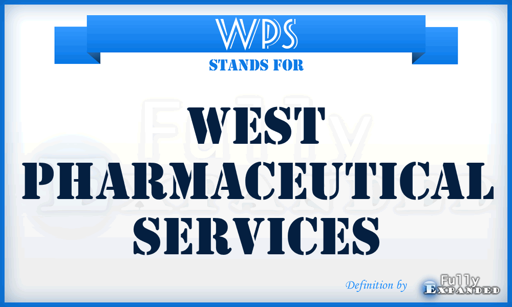 WPS - West Pharmaceutical Services