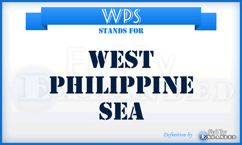 WPS - West Philippine Sea