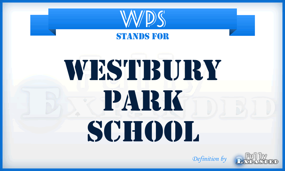 WPS - Westbury Park School