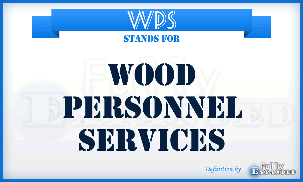 WPS - Wood Personnel Services