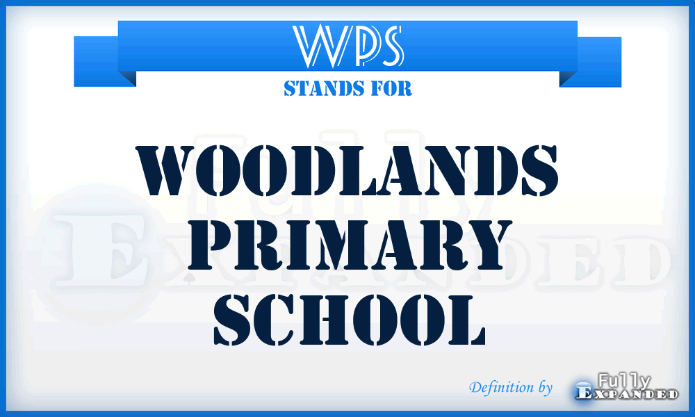 WPS - Woodlands Primary School