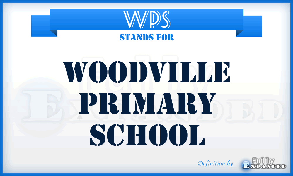 WPS - Woodville Primary School