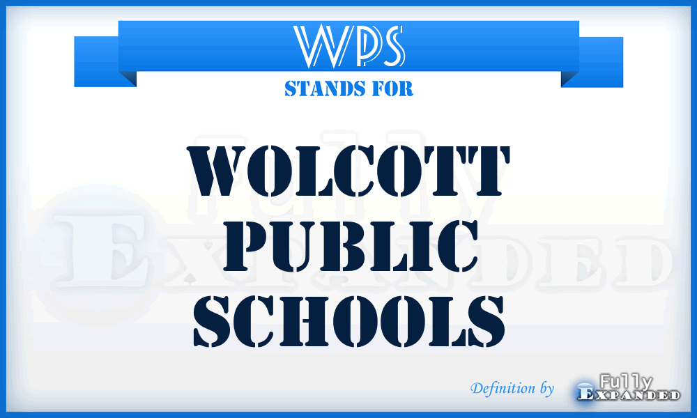 WPS - Wolcott Public Schools