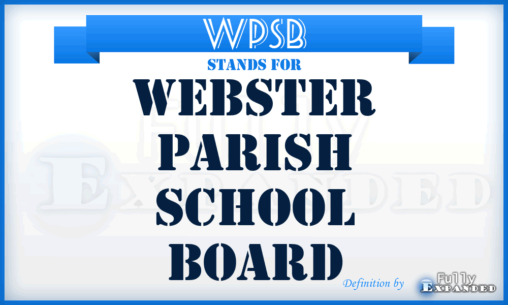 WPSB - Webster Parish School Board