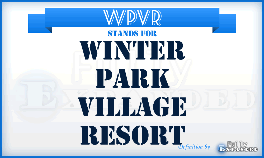 WPVR - Winter Park Village Resort