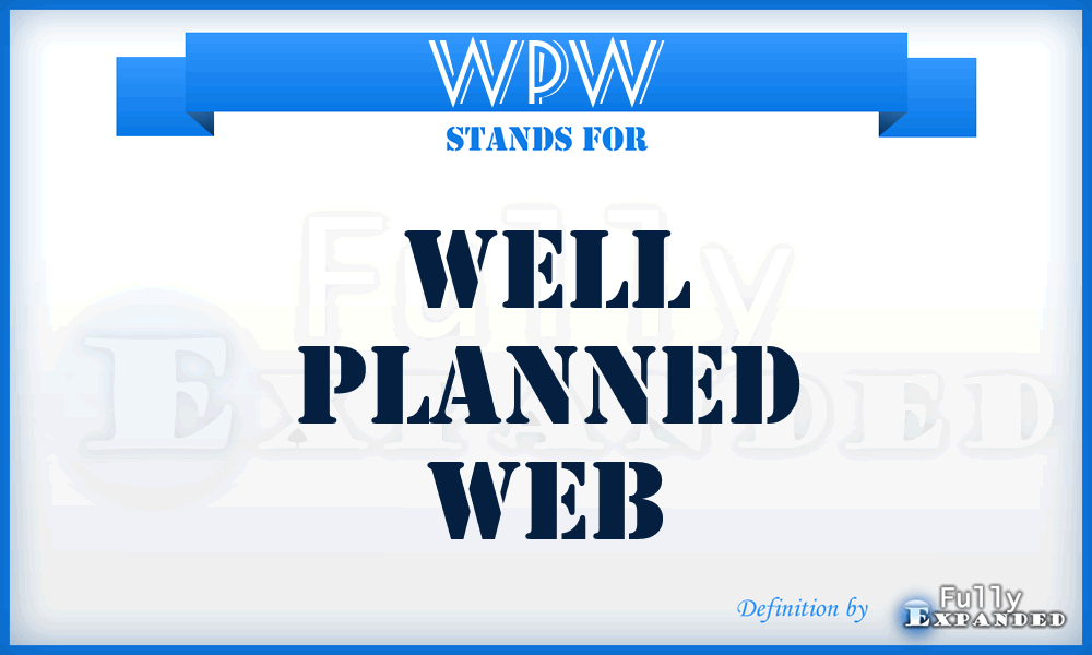 WPW - Well Planned Web