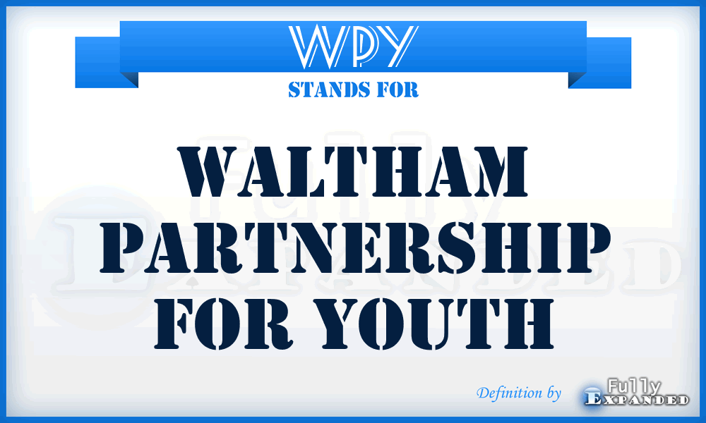 WPY - Waltham Partnership for Youth