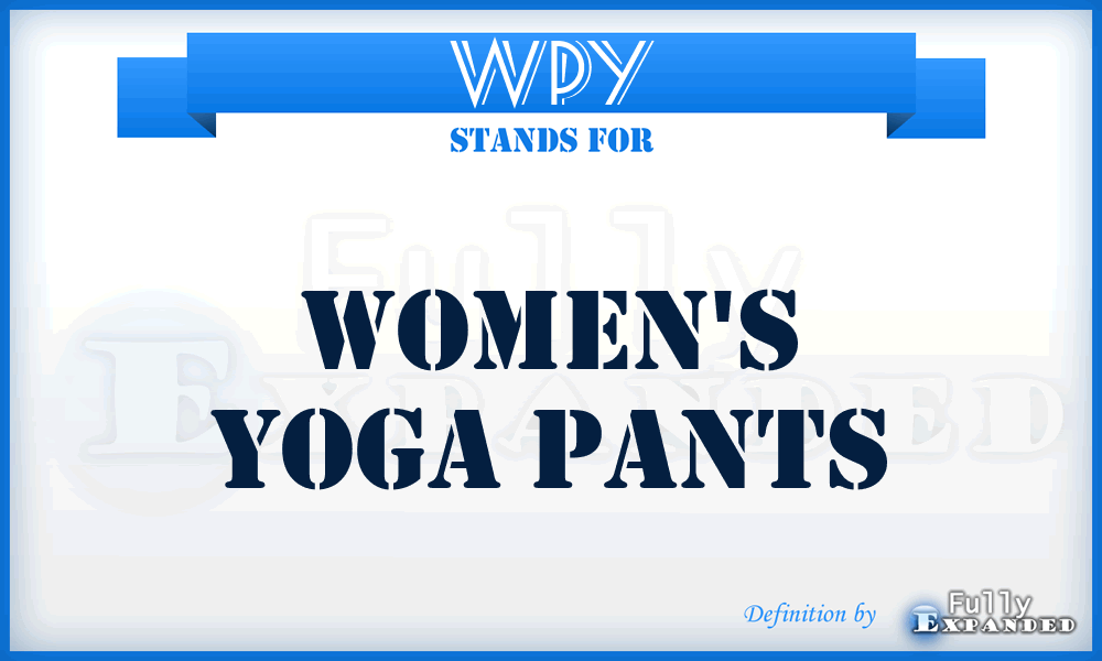 WPY - Women's Yoga Pants