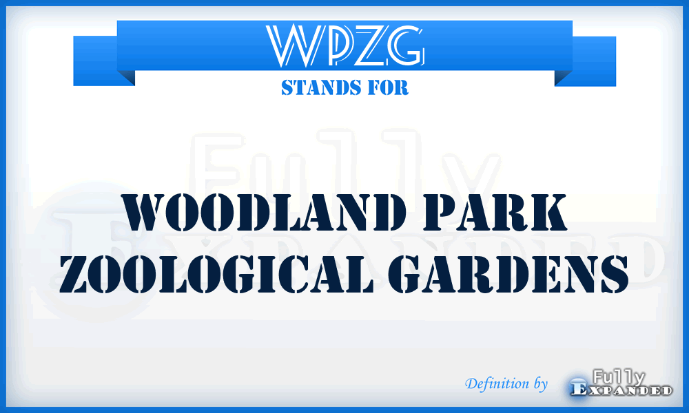 WPZG - Woodland Park Zoological Gardens