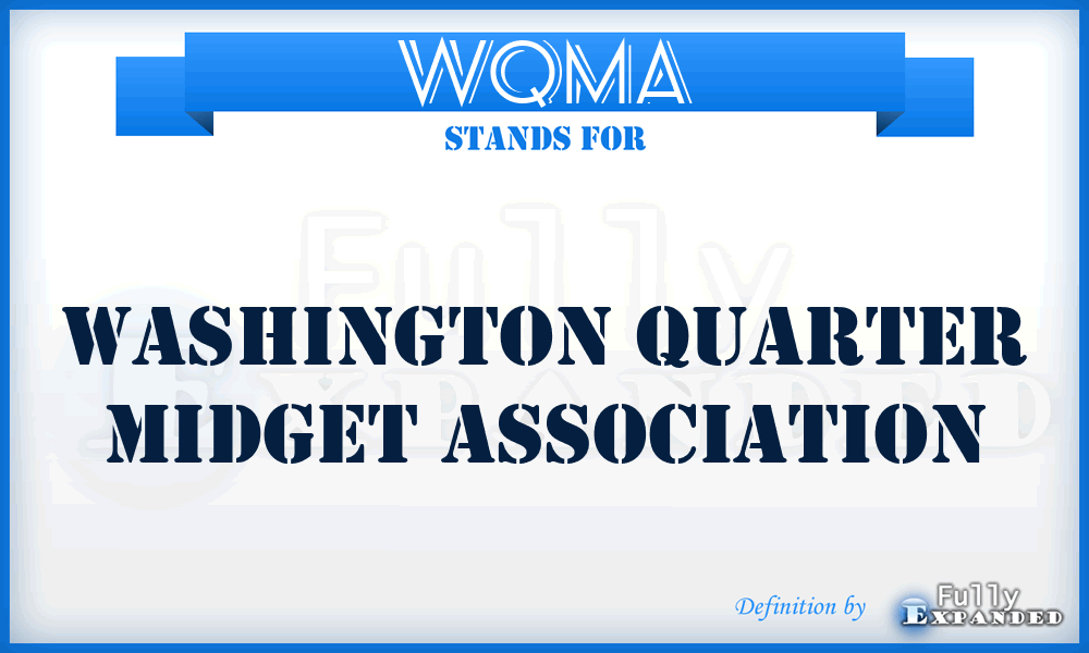 WQMA - Washington Quarter Midget Association