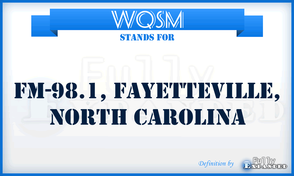 WQSM - FM-98.1, Fayetteville, North Carolina
