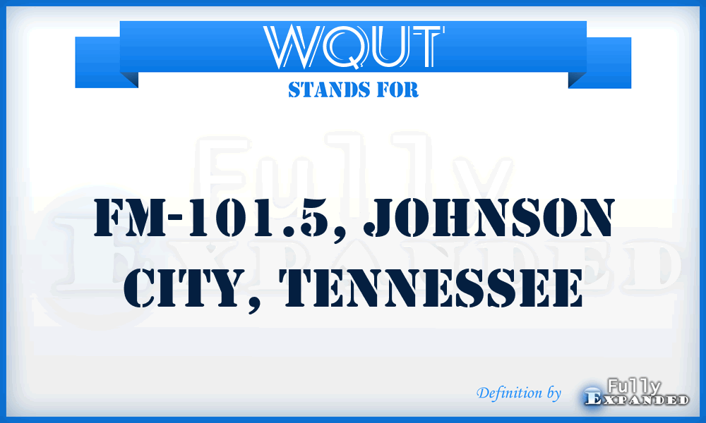 WQUT - FM-101.5, Johnson City, Tennessee
