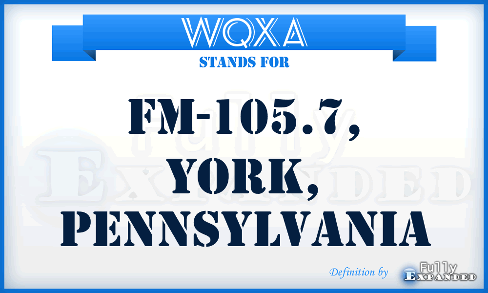 WQXA - FM-105.7, York, Pennsylvania