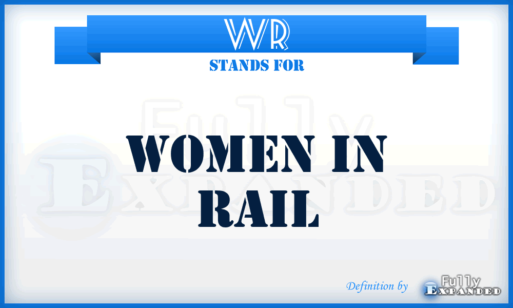 WR - Women in Rail