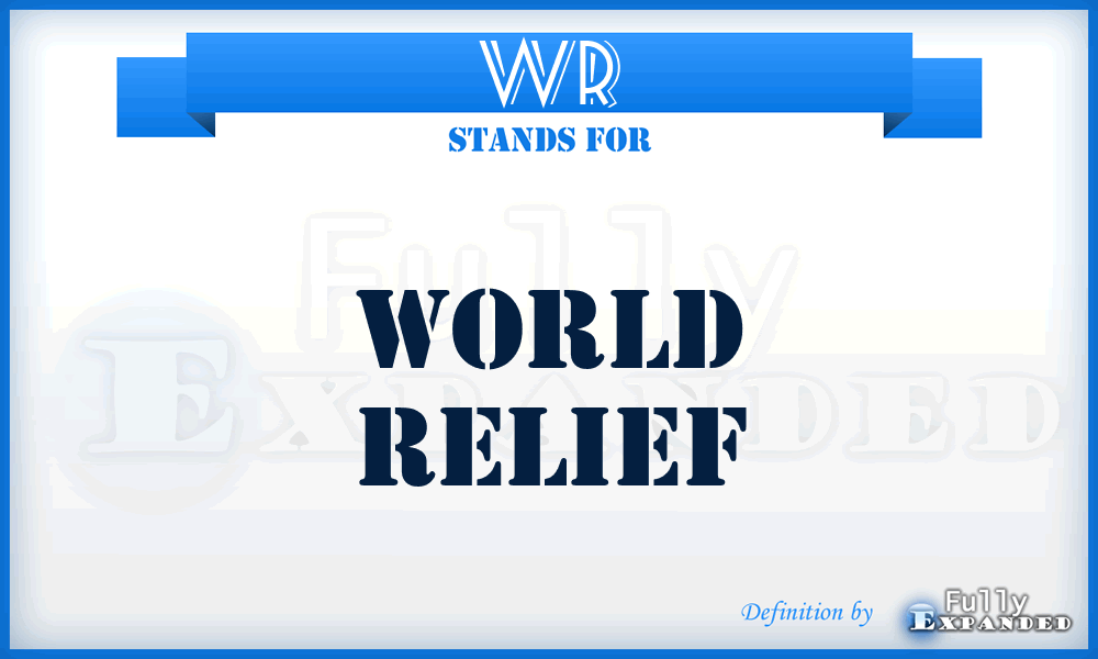 WR - World Relief