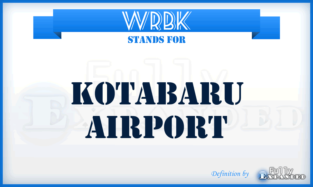 WRBK - Kotabaru airport
