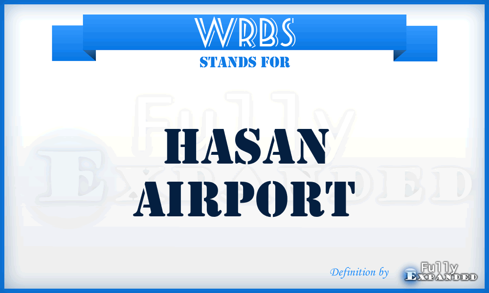 WRBS - Hasan airport