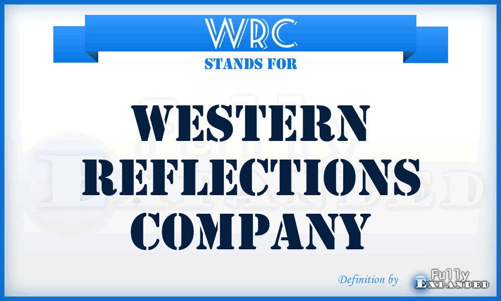 WRC - Western Reflections Company