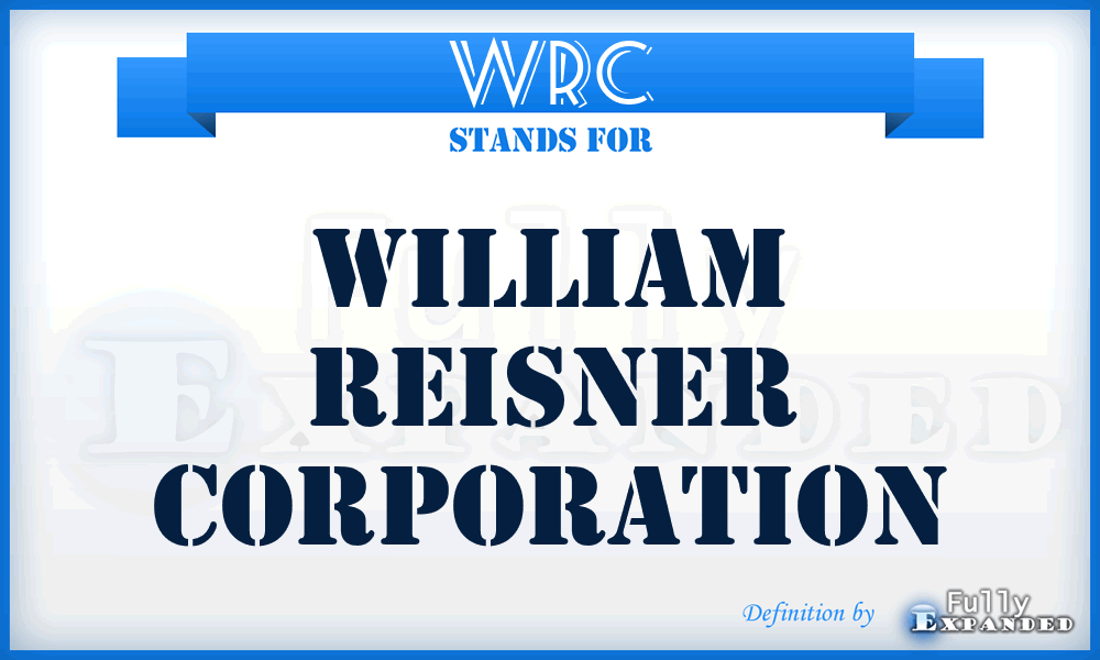 WRC - William Reisner Corporation