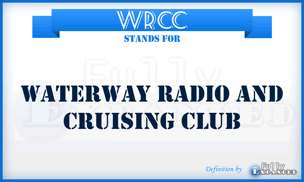 WRCC - Waterway Radio and Cruising Club