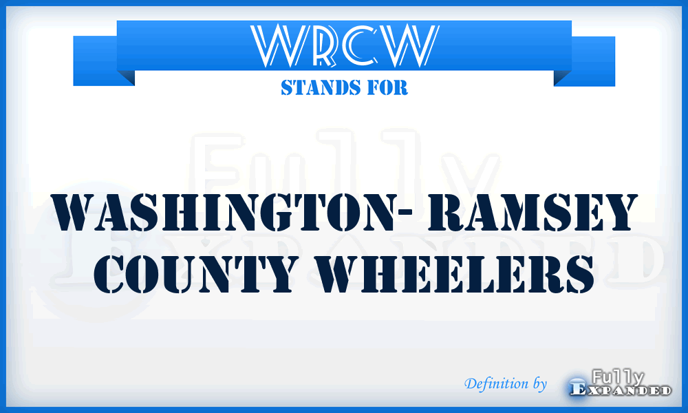 WRCW - Washington- Ramsey County Wheelers