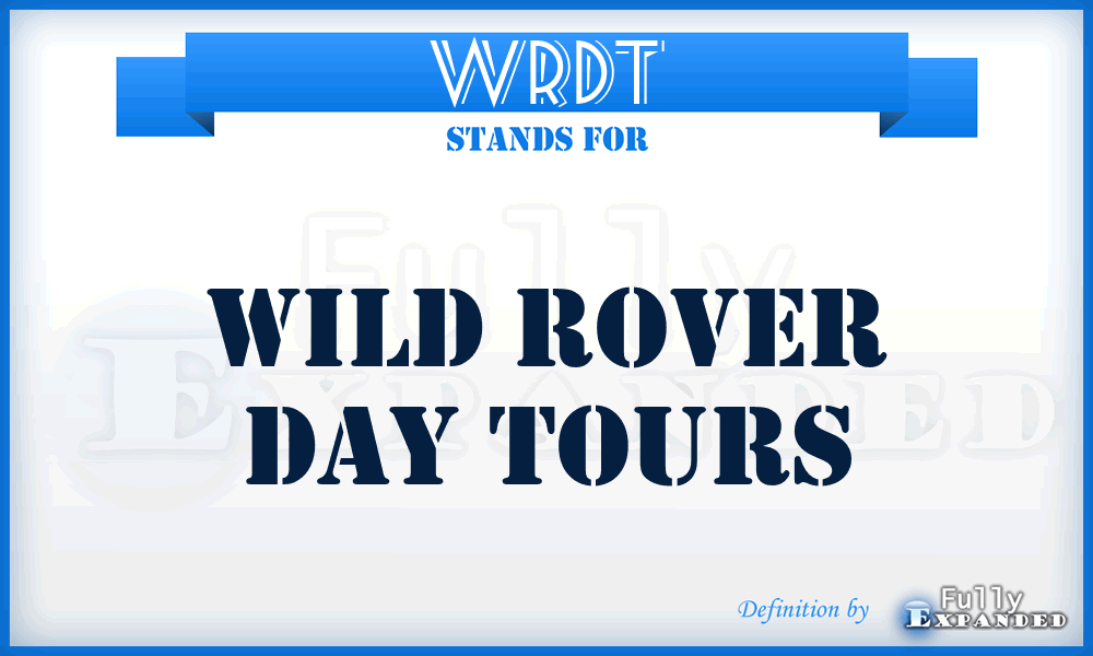 WRDT - Wild Rover Day Tours