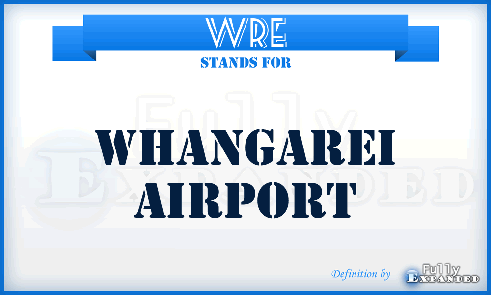 WRE - Whangarei airport