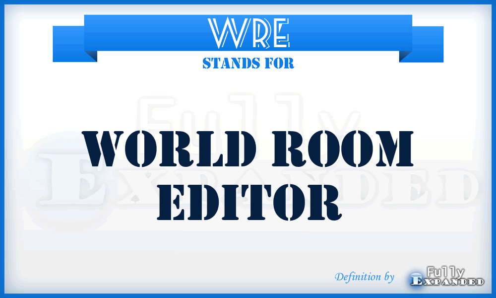 WRE - World Room Editor