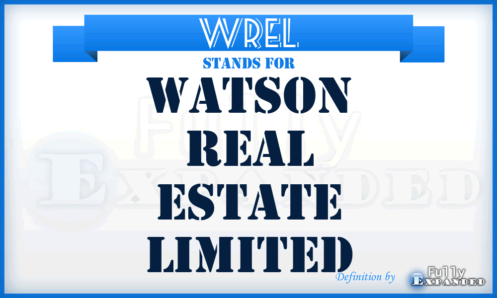 WREL - Watson Real Estate Limited